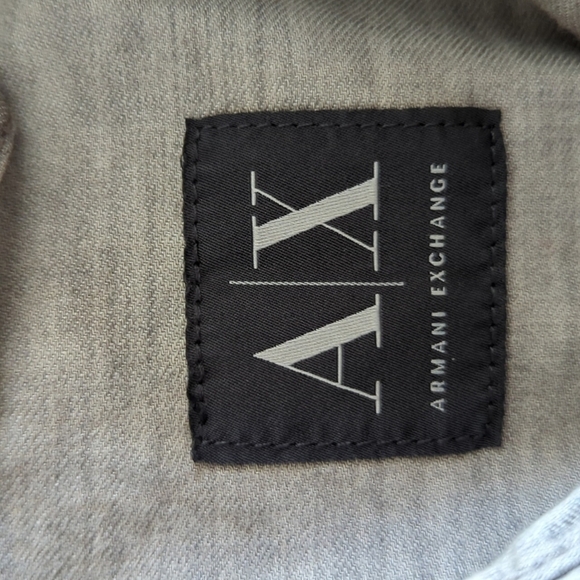 Armani Exchange grey button front shirt small - Picture 5 of 7